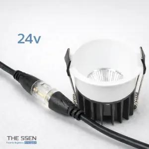 더쎈 LED 24V 슬림 다운라이트 5.5cm(2인치) 8W 색상변환 디밍 IoT 연동 매입등
