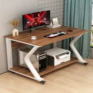 이동식 컴퓨터 책상 원룸 간이 테이블 1인용 노트북 선반 슬림 소형 데스크탑 프린터