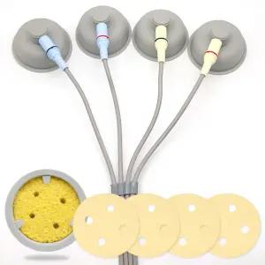 간섭파 ICT 도자컵(암) 1조 4개+MD 도자선(수) 1조 4선+A타입 간섭파 스펀지 원형(구멍있음) 6cm 1조(4개)