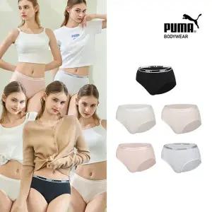 [푸마] 여성 데일리 무형광 면스판팬티 5종세트