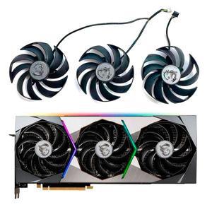 호환 Kankeirr 95MM 4PIN 3FAN PLD10010B12HH DC 12V 0.4A MSI GeForce RTX 3080 SUPRIM X 그래픽 카드 냉