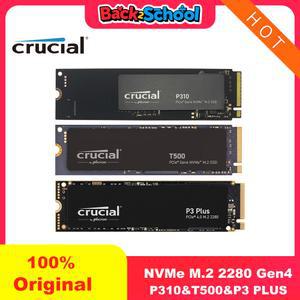 크루셜 P3 Plus 1TB 2TB PCIe Gen4 M 2 SSD 내장 하드 드라이브(OEM 패키지) 크루셜 2280 P310 1TB SSD 크루셜 T500 1TB