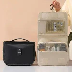 여행용 메이크업 화장품 세면 2단 파우치 가방