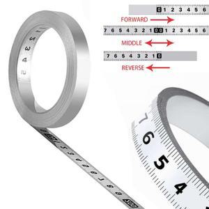 자체 접착 측정 테이프 스테인레스 스틸 작업대 눈금자 미터법 녹 방지 내구성