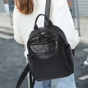 여성 고급 직장인 학생 소가죽 백팩 지퍼 책 가방 가죽백팩 팩백 미니백팩 여성백팩