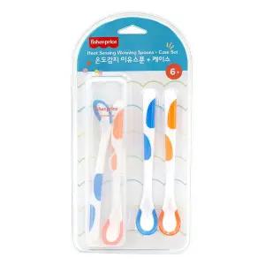 피셔프라이스 온도 감지 이유식 스푼 4개 + 케이스 1개