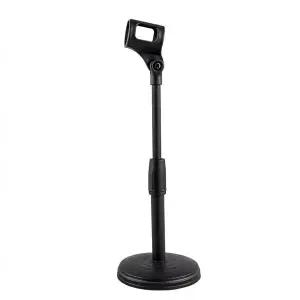 [유트렌드]탁상용 마이크 스탠드 라운드 베이스 높이조절 데스크 거치대