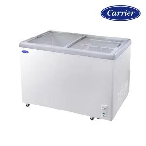 캐리어 냉동고 273L 저소음 유리도어 CSDHD301WA 아이스크림 냉동식품 보관