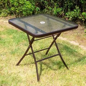 유로강화 700 사각 접이식 테이블 유리 야외 정원 카페 테라스 인테리어 매장 업소