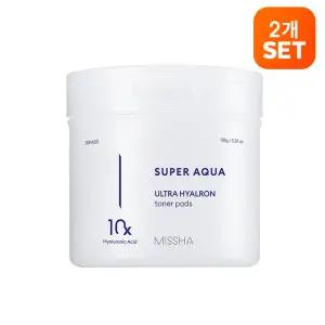 [2개][미샤] 수퍼아쿠아 울트라 히알론 토너 패드 180g