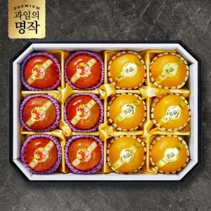 [과일의 명작] 팔각 혼합선물세트 12과 (사과6+배6) 5kg내외