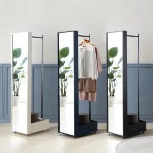 리시스 멀티이동형전신거울수납행거 수납장 옷장 장롱