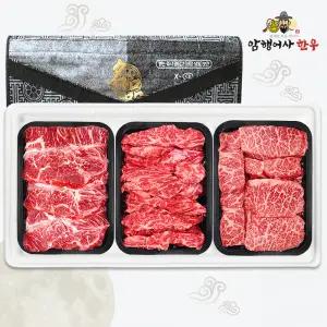 1++ 국내산 한우선물세트 구이용 갈비살 살치살 부채살