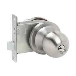 국산 원형 현관문손잡이 9000볼SS 스테인리스 현관정 방화문 볼타입 열쇠형