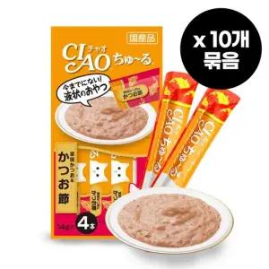 챠오 츄르 가다랑어 포 14gX4개입 10개묶음 2개 이상 구매 시 무배)
