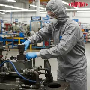 듀폰 타이벡500 뉴워크맨 플러스 원피스 방진 정비 작업 보호복