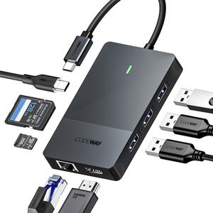 [코드웨이] USB Type-C 노트북 랜선 연결 젠더