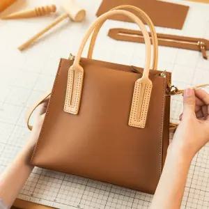 소가죽 DIY 키트 - 사각폴 토트백