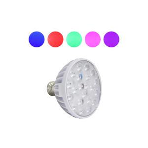 레드 LED PAR30 15W 컬러 집중형 스포트라이트 칼라 파30 칼라램프 파삼공 색램프 무드등 파티라이트 장식