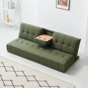 에보니아 브리즈 3인용 컵홀더 좌식 소파베드 패브릭 (다리제외) / 좌식형 3인 쇼파 침대