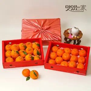 [1+1구성] 자연맛남 제주 한라봉 천혜향 레드향 선물세트 [보자기포장]