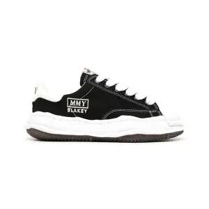 24SS 미하라 야스히로 블레이키 OG 솔 캔버스 로우 블랙 A08FW735