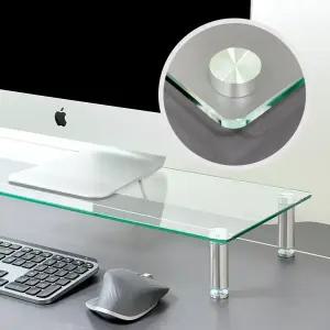 비컴피 강화유리 높이조절 모니터 받침대 높은 컴퓨터 아이맥 거치대