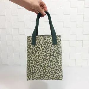 우리가 수제 순면100% 호피 캔버스 토트백 각 미니에코백