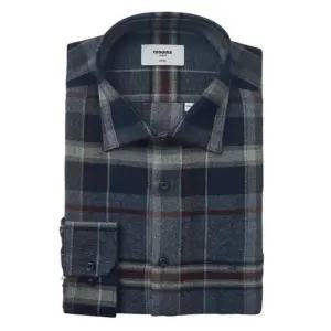 [갤러리아] (레노마셔츠)25년 F/W 빅체크 기모  일반핏 긴소매셔츠RPWSG0-040-NY