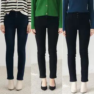 [이달의특가]G.모데나 극세사 밍크(융)기모 본딩 데님팬츠 택1