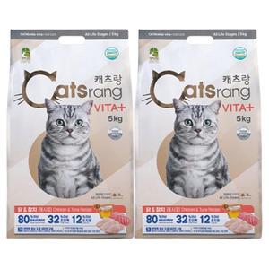 캐츠랑 전연령 5kgX2개 길고양이 길냥이사료 캣츠랑 고양이밥
