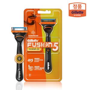 질레트 퓨전 파워 면도기 핸들 1입 + 면도날 1입