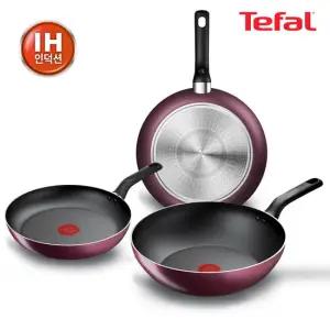 테팔 인덕션 메를로 후라이팬 웍 3종세트(팬24+팬28+웍28)