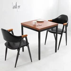 [공간미가구]멀바우S 올리브 2인 식탁 테이블 세트