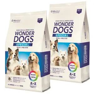 원더독스 스페셜 강아지사료 10kg X 2개  1세이상)