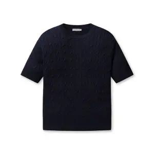 [롯데백화점]프로젝트엠 남성 라운드 케이블 반팔 스웨터 EPE2ER1377