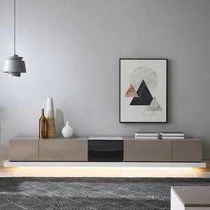 GVEN 지벤 뉴 노르마니 LED 유리도어 거실장 GL