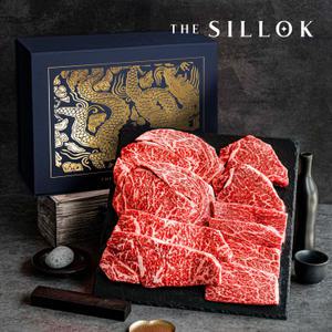 더실록 1++등급 투뿔 한우 특선 구이 선물세트 800g (등심+채끝+안심+살치살, 각 200g) 명절 소고기