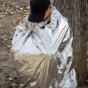 [셀러허브][프로셀러] 발열 비상 대형은박담요 140x210cm 응급 생존키트 (S23683445)