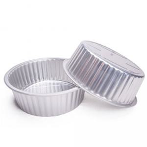 KJ-250 중 소포장 100개 세트 원형냄비 일회용 배달 알루미늄 전골 포장 용기