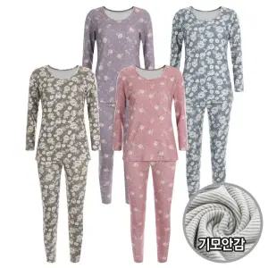 갤러리아 [샵앤] 국내산 양모 내열 기모 방한 내복 상하세트 HW-WSET-20123