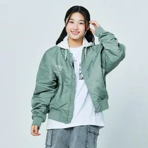 [소이] 여자 봄이월 카키크롭항공점퍼(25S0152)