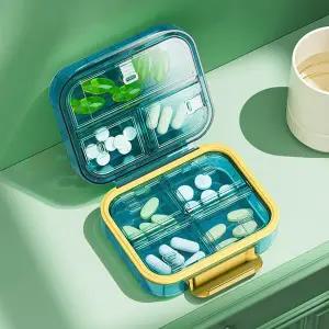 휴대용 알약 케이스 U901 비타민 영양제 약통 개별 분리 불투명 요일별 시간별 보관 정리함