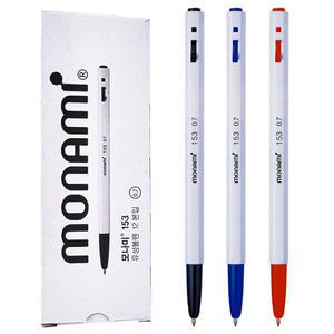 모나미 153 볼펜 0.7mm 1갑 12자루 유성펜 필기 용품