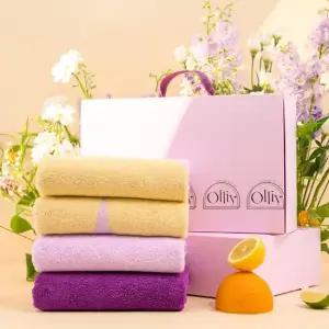 [무케] 올리_블루벨컬렉션 40수 호텔 수건 선물패키지 8P 4 colors) 프리미엄 수건