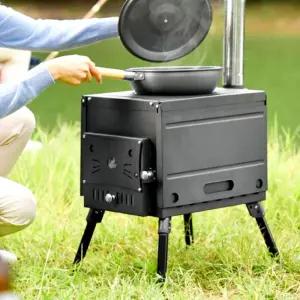 컴팩트사이즈 장작화목난로 스탠드다리 캠린이 입문자화목난로 소형 대형