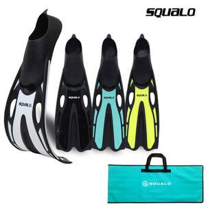 스쿠알로 오리발 FN-100 롱핀 수영핀 프리다이빙 수영훈련 오리발 전용가방포함