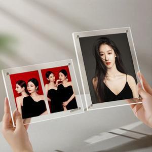 (무료배송) 홈데코 소형-대형 인테리어 투명 아크릴 사진 액자 스탠드 탁