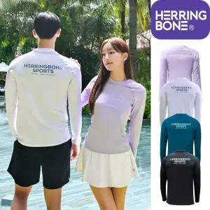 커플 레귤러핏 긴팔 래쉬가드 여성 남자 스윔 빅사이즈 수영복 비치웨어 상의 RI378