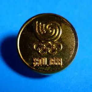 1988년 제24회 88 서울 올림픽 대회 뱃지 호돌이 빼지 기념 배지(금장)